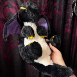 Cuddly Black Plush Dragon