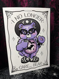 RD No Longer Care Bear A4 Print - Art By Rose Demon