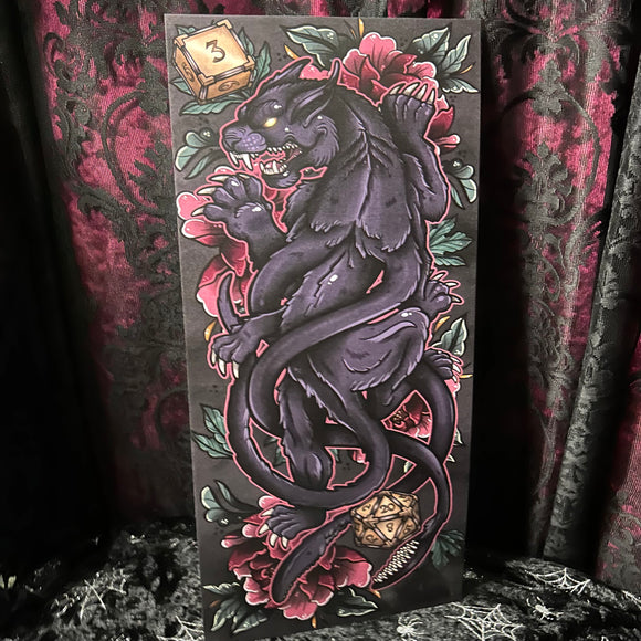 The Displacer Beast Mini Scroll - Art By Rose Demon