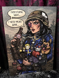 RD Fallout Need More Junk A3 Print - Art By Rose Demon