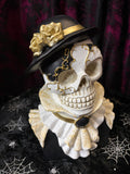Female Skull Bust with Mask 27cm