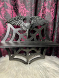 Upcycled Sourpuss Spiderweb Wall Shelf