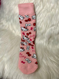 Character Socks - Kitty Pink