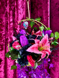 Light up Floral Moon Hanger - Home Decor Display