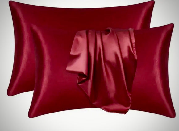 Blood Red - Satin Pillow Cases