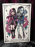RD Scream Queens A4 Print - Art By Rose Demon