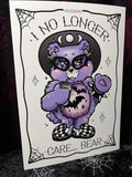 RD No Longer Care Bear A4 Print - Art By Rose Demon