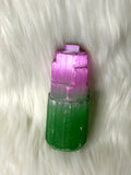 Selenite Tower Coloured 8-10cm - Magenta / Green