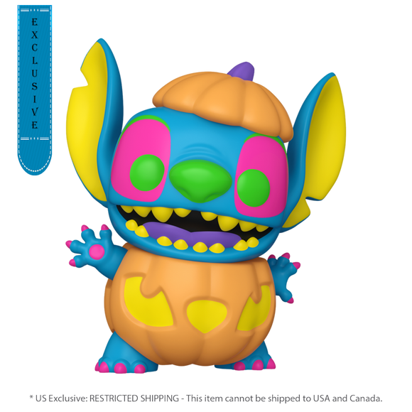 Lilo & Stitch - Pumpkin Stitch US Exclusive Blacklight - Pop Vinyl