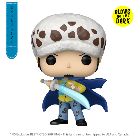 One Piece - Trafalgar Law (with Blue Anesthesia) Glow US Exclusive Pop! Vinyl