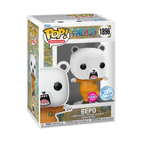 CLEARANCE One Piece - Bepo Flocked US Exclusive Pop! Vinyl