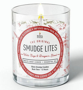 Smudge Lites - Small Soy Votive Candle - White Sage & Dragons Blood