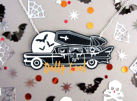 Dolly Cool - Haunted Hearse Necklace