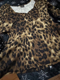 Closet Clearance - Rock Steady 2XL Leopard Peplum Top