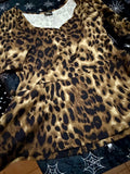 Closet Clearance - Rock Steady 2XL Leopard Peplum Top