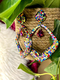 Opulence - Extra Large Diamond Dangle - Rainbow