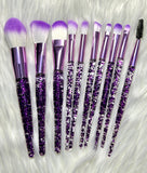 Soft Makeup Brush Set - 10 pcs