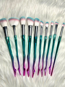 Soft Makeup Brush Set - 10 pcs