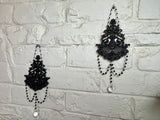 Home Decor - Victorian aesthetic wall hangers (pair)