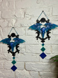 Home Decor - Raven Winged wall hangers (pair) Glow In The Dark