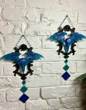 Home Decor - Raven Winged wall hangers (pair) Glow In The Dark