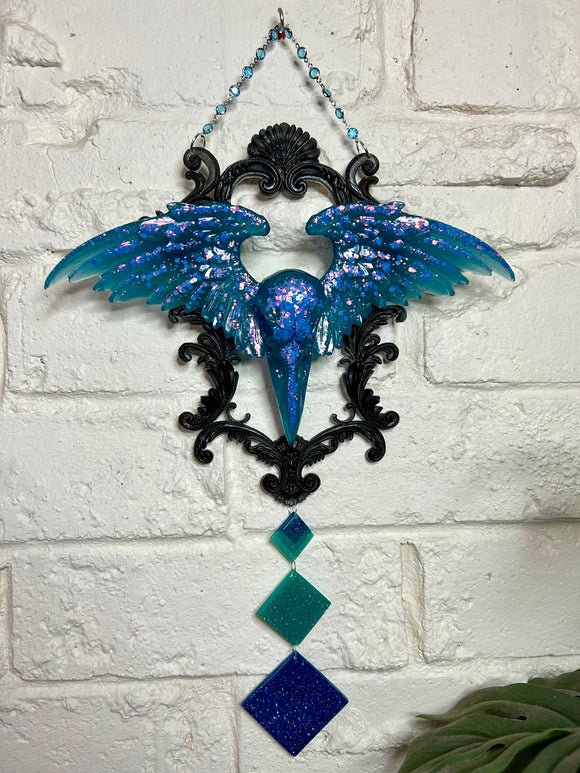 Home Decor - Raven Winged wall hangers (pair) Glow In The Dark