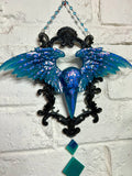 Home Decor - Raven Winged wall hangers (pair) Glow In The Dark