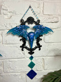 Home Decor - Raven Winged wall hangers (pair) Glow In The Dark