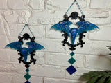 Home Decor - Raven Winged wall hangers (pair) Glow In The Dark