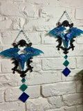 Home Decor - Raven Winged wall hangers (pair) Glow In The Dark