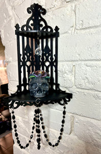 Home Decor - Skull Corner shelf (Gloe in the Dark Skull)