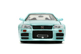 Fast & Furious - 2002 Nissan Skyline GT-R (R34) 1:24 Scale Diecast