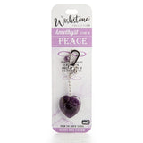 Wishstone Amethyst Heart - Bag Charm