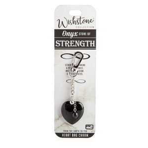 Wishstone Onyx Heart - Bag Charm