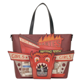 Loungefly - Beetlejuice Inferno room Tote Bag with Coin Bag