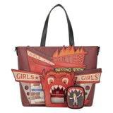 Loungefly - Beetlejuice Inferno room Tote Bag with Coin Bag