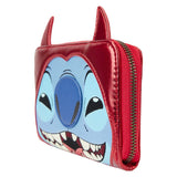 Loungefly - Stitch Devil Cosplay Zip Around Wallet