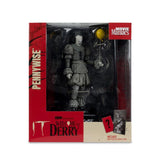 Welcome to Derry - Pennywise (Black & White) Movie Maniacs 6" Posed Figure