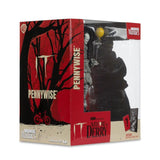 Welcome to Derry - Pennywise (Black & White) Movie Maniacs 6" Posed Figure