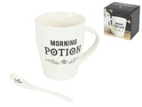 Witch Morning Potion Mug & Spoon Set - White