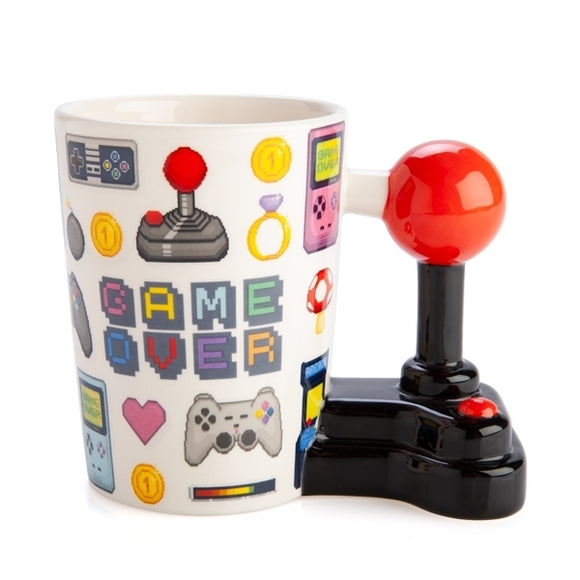 Retro Gamer 3D Joystick Handle Mug