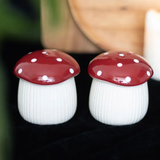 Red Mushroom Shaped Salt & Pepper Shaker Set