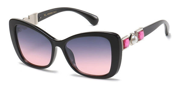 VG - Pearls and Sparkles - Sunglasses - Black & Pink