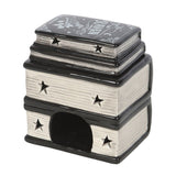 Book of Spells - Book Stack Shaped Ceramic Oil Burner