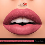 Model Rock - Liquid to Matte - Longwear Lipstick - Rose Rush