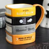The Haunted Library Book Stack Mug