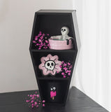 Black Coffin Shelf - 40x21x12cm