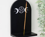 Triple Moon Incense Holder and Shelf