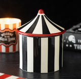 Black Striped Circus Tent Oil Burner