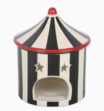 Black Striped Circus Tent Oil Burner